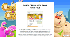 Desktop Screenshot of candycrushsodasagahackupdate.wordpress.com