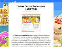 Tablet Screenshot of candycrushsodasagahackupdate.wordpress.com