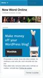 Mobile Screenshot of newwordonline.wordpress.com