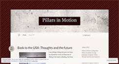 Desktop Screenshot of pillarsinmotion.wordpress.com