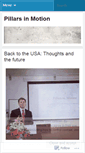 Mobile Screenshot of pillarsinmotion.wordpress.com