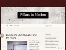 Tablet Screenshot of pillarsinmotion.wordpress.com