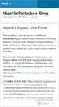 Mobile Screenshot of nigerianhotjobs.wordpress.com