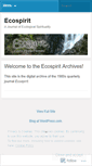 Mobile Screenshot of ecospiritjournal.wordpress.com