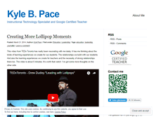 Tablet Screenshot of kylepace.wordpress.com