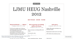 Desktop Screenshot of ljmuheug2012.wordpress.com