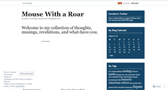 Desktop Screenshot of mousewitharoar.wordpress.com