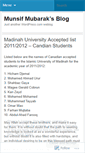 Mobile Screenshot of munsifmubarak.wordpress.com