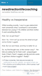 Mobile Screenshot of newdirectionlifecoaching.wordpress.com