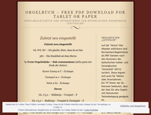 Tablet Screenshot of orgelbuch.wordpress.com