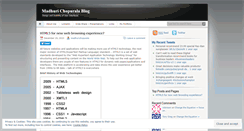 Desktop Screenshot of madhurichopurala.wordpress.com