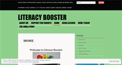 Desktop Screenshot of literacybooster.wordpress.com