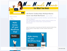 Tablet Screenshot of newhindimovie.wordpress.com