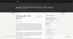 Desktop Screenshot of fuckshitandkillshit.wordpress.com