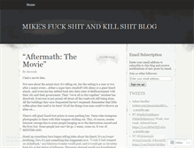 Tablet Screenshot of fuckshitandkillshit.wordpress.com