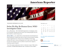 Tablet Screenshot of americanreporter.wordpress.com