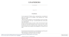 Desktop Screenshot of lisafriberg.wordpress.com