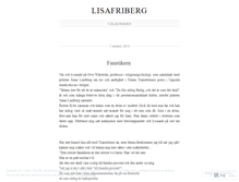 Tablet Screenshot of lisafriberg.wordpress.com