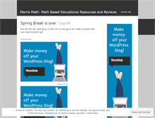 Tablet Screenshot of morrismath.wordpress.com