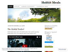 Tablet Screenshot of hobbitmeals.wordpress.com