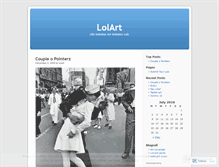 Tablet Screenshot of lolart.wordpress.com