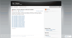 Desktop Screenshot of my7themes.wordpress.com