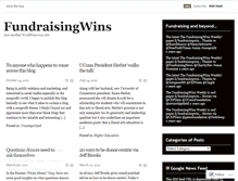 Tablet Screenshot of fundraisingwins.wordpress.com