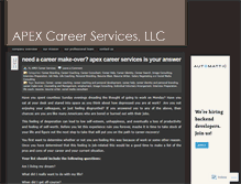 Tablet Screenshot of apexcareerservices.wordpress.com