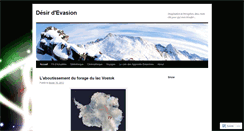Desktop Screenshot of desirdevasion.wordpress.com