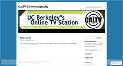 Desktop Screenshot of caltvcinematography.wordpress.com