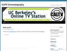 Tablet Screenshot of caltvcinematography.wordpress.com