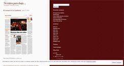 Desktop Screenshot of nomiresabajo.wordpress.com