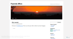Desktop Screenshot of fazenda3rios.wordpress.com
