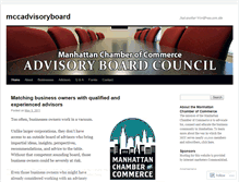 Tablet Screenshot of mccadvisoryboard.wordpress.com