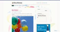 Desktop Screenshot of decofiestas.wordpress.com