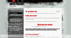 Desktop Screenshot of faithpursuit.wordpress.com