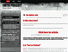 Tablet Screenshot of faithpursuit.wordpress.com