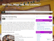 Tablet Screenshot of heykazwhatyoucooking.wordpress.com