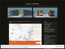 Tablet Screenshot of leadersinarchitecture.wordpress.com