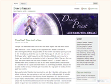 Tablet Screenshot of discopriest.wordpress.com