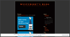 Desktop Screenshot of mystudio87.wordpress.com