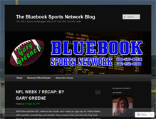 Tablet Screenshot of bluebooksports.wordpress.com