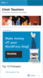 Mobile Screenshot of choirteachers.wordpress.com