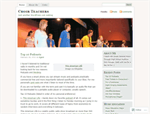 Tablet Screenshot of choirteachers.wordpress.com