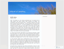 Tablet Screenshot of littlebitofsomething.wordpress.com