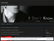 Tablet Screenshot of giuseppemazzolaidontknow.wordpress.com