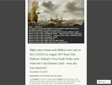 Tablet Screenshot of canada4convictship.wordpress.com