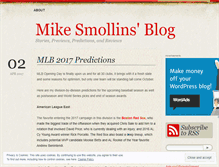 Tablet Screenshot of mikesmollins.wordpress.com