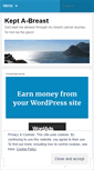 Mobile Screenshot of keptabreast.wordpress.com