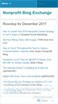 Mobile Screenshot of nonprofitblogexchange.wordpress.com